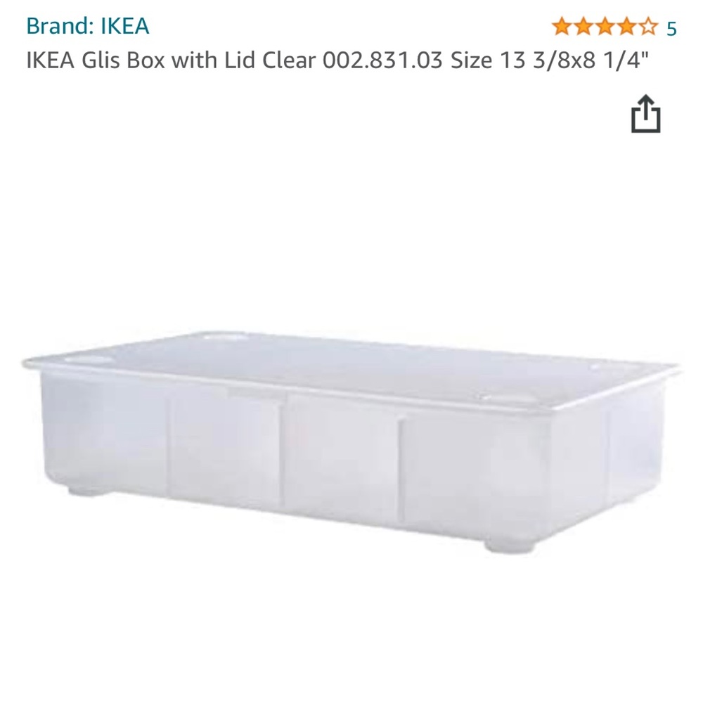 IKEA glis box with lid supplies organizer supplies toys - Picture 1 of 1